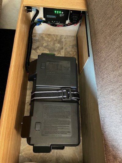 Marine battery & Solar controller beneath couch.jpg