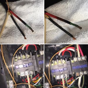 Overheated Shore Power Wiring at Transfer Switch