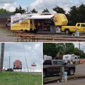 Camping at Cherokee KOA Kamp Grounds, Elreno,OK