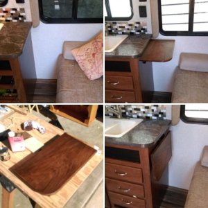 Fold down countertop project