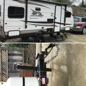 hitch and profile car/trailer