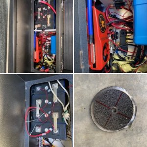 Lithium battery install under steps