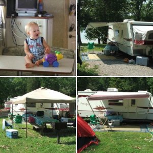 Camping in our Starcraft Antiqua Camper