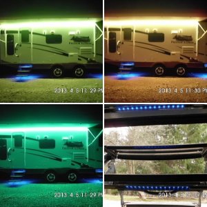 LED strip lights - Awning and steps