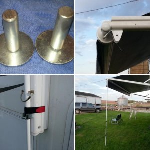 awning support tie down poles