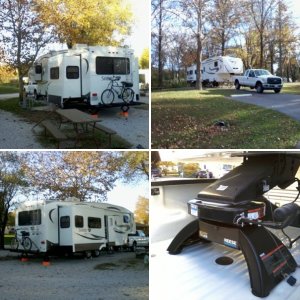 2012 Ford F350 towing 2014 Sabre Silhouette 5th wheel rv