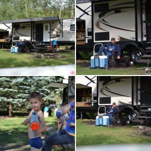 Lacrosse 329BHT 2015 at Father-in-law lot Birchwood Village Alberta Canada