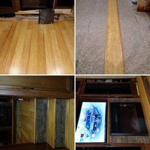 Living Room Bamboo Hardwood Flooring.