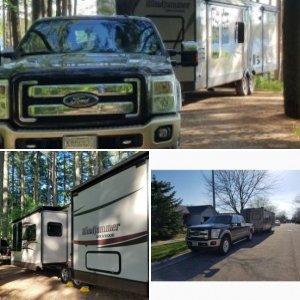 Rockwood Windjammer 3008w and F250 King Ranch crew diesel