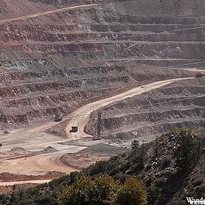 Massive Open Pit Copper Mine - Clifton, Arizona