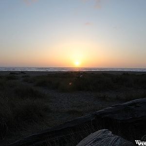 Sunset as Gold Bluffs Beach