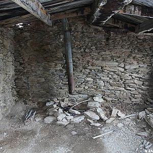 Inside of a miners cabin at Ophir