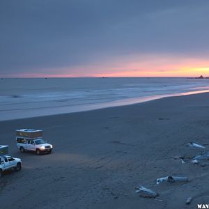 2 Four Wheel Pop-up Campers on The Oregon Coast