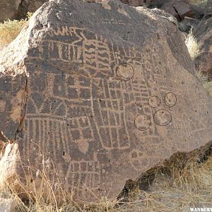 Volcanic Tablelands petroglyph vandalism.