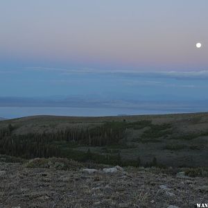 Moonrise over Mono Lake