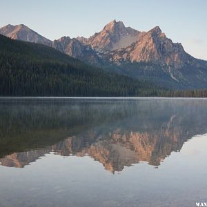 Stanley Lake in the morning