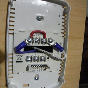 Back Of factory thermostat