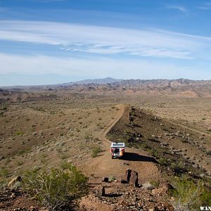 Parked At Roveys Needle   Cattail Cove 4x4 Trail