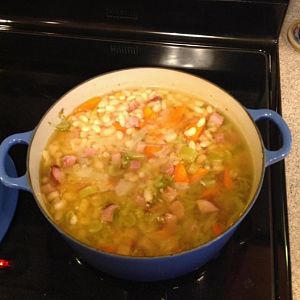 Bean soup for a snowy day