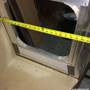 small rear window frame