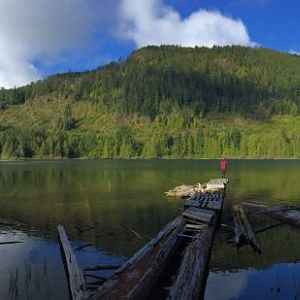 Esery Lake Sat. morning coffee and fishing