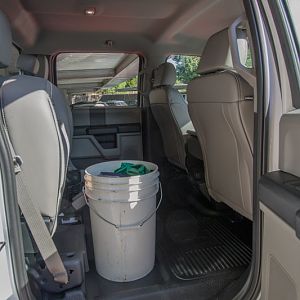 2017 Vinyl Interior bucket upright.