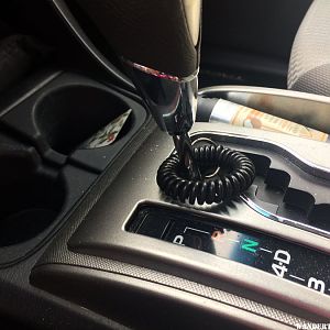 Spiral on gear shift