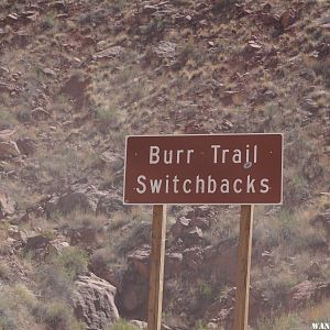 Burr Trail sign