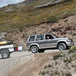 AT ascending Cinnamon Pass