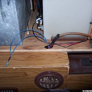 Waer pump and thermostat wires