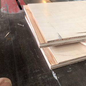 Cut to depth with table saw