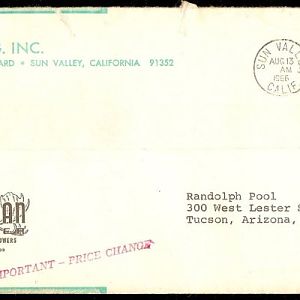 1966 front of mailing envelope