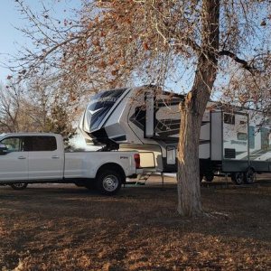 First camping trip with the 349M, Dec 2020 @ Boyd Lake, CO