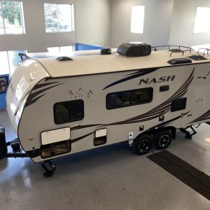 2020 Nash 22H - we bought a trailer in Spokane Valley, but as we walked out of the dealership, my wife saw this. We tore up the first deal and bought 