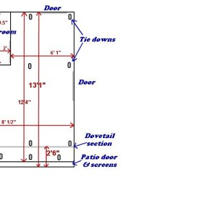 Accurate measurements of the garage floor.