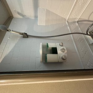 Triple dispenser in shower