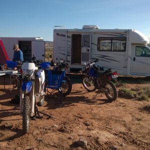 Outside of Moab, UT for some riding.