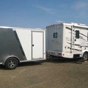 There are some good large level spots in the RV parking area at the Quinault Casino near Ocean Shores, WA