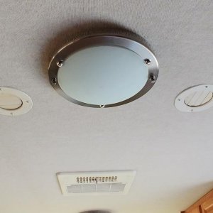 My ceiling lights, hated the plastic cheap ones