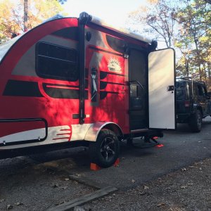 Our sweet Winnebago Winnie Drop we traded in on the Gulf Stream. We loved it, but it was just too small for very long trips.