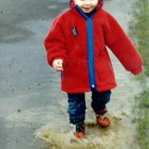 eric in puddle