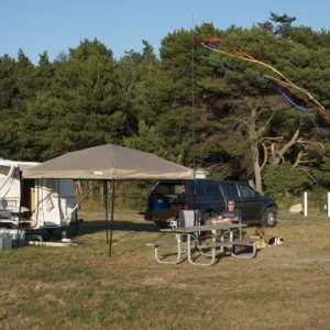 Camp at Fort Flagler Washington State