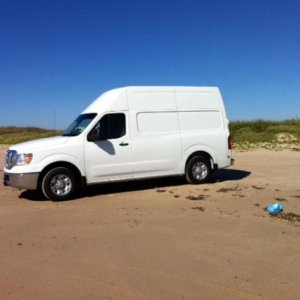 photo at beach in Galveston, Texas