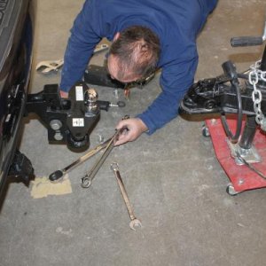 Dennis at ETI set up our weight distribution hitch for us. There was a nominal fee but well worth it to a couple of newbies without power tools