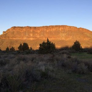 Sunlight on the butte, Crooked River Ranch, OR