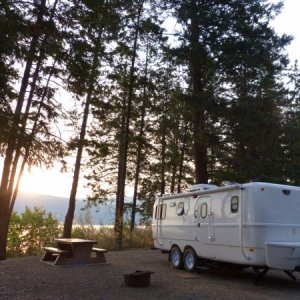 Campsite at beachside