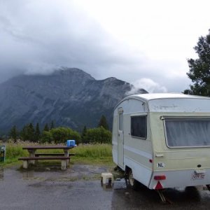 At Banff campground