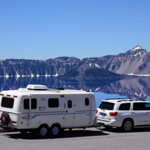 Driving around Crater Lake