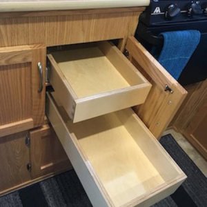 Full extension drawers