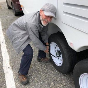 We were told to check the lug nuts every 60 miles for 3 times == turned out to be not a hard task.